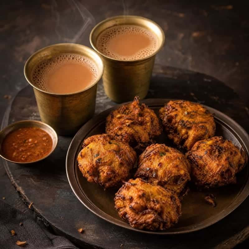 2 Full Chai & Piyaju 6pc Combo