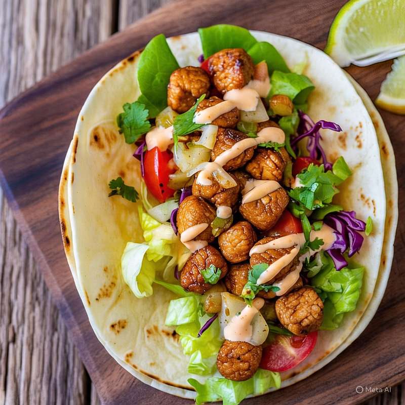 Masala Soya Delight Taco