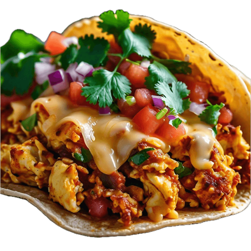 Masala Sunrise Egg Taco
